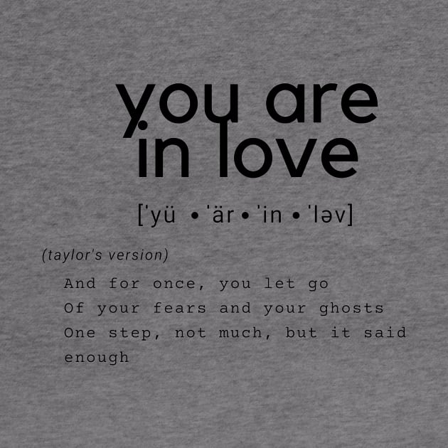 you are in love by j__e